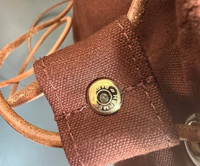 Hermes H large capacity rope backpack side shoulder bag