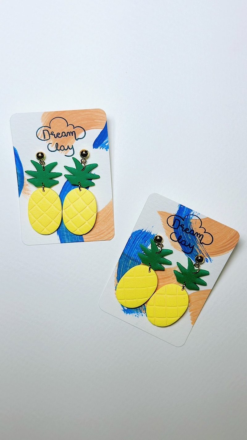 Pineapple Earrings - Earrings & Clip-ons - Other Materials 