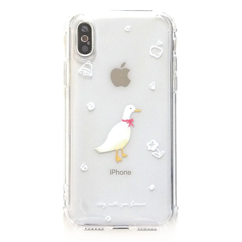 不知名的鵝 - 免運手機殼 | TPU Phone case空壓殼 | 可加字 - 手機殼/手機套 - 橡膠 透明