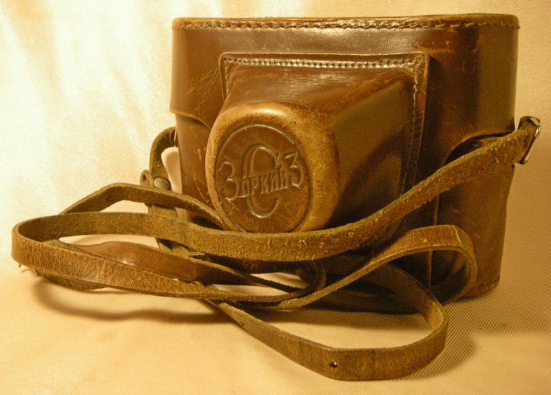 ORIGINAL LEATHER CASE for ZORKI-3S camera applicable f Zorki-3M Zorki-4 USSR KMZ - Camera Bags & Camera Cases - Genuine Leather Brown