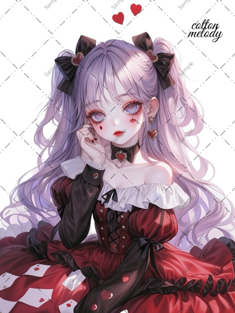 original sticker no.1220 人物ステッカー オリジナルステッカー 人物ステッカー 女の子ステッカー オリジナル人物ステッカー - 貼紙 - 紙 
