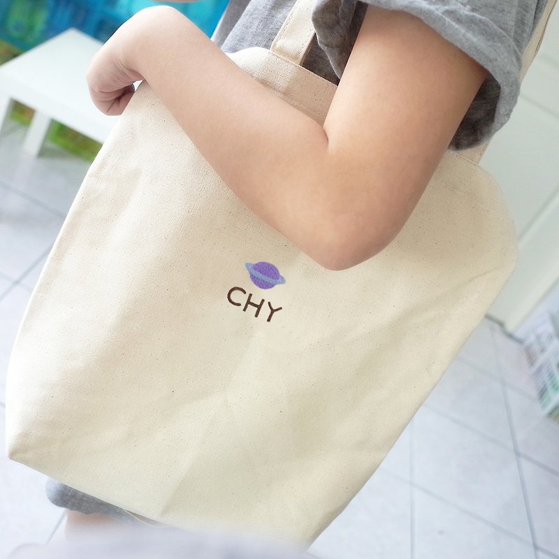 [Q-cute] Bag Series-Straight Double Handle-Saturn-Add Characters/Customization