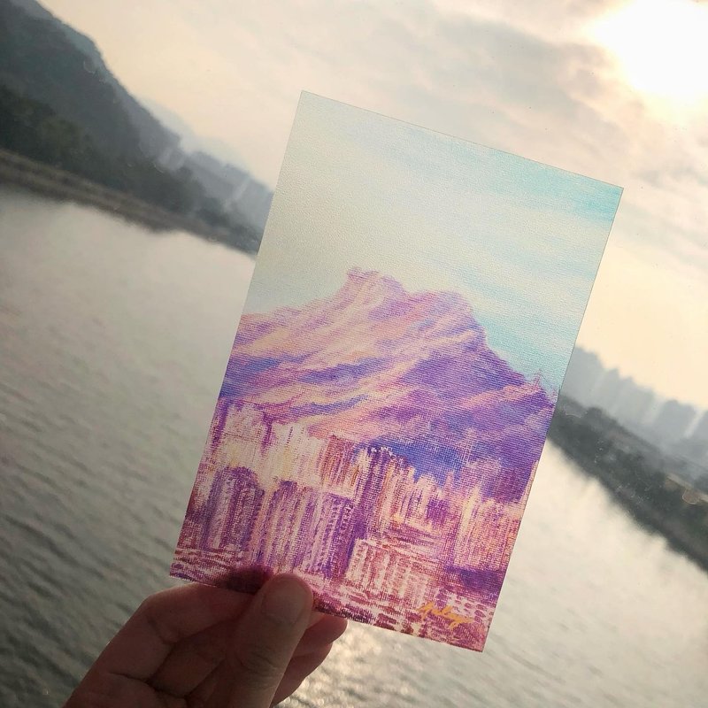 Frosted Transparent Card-Lion Rock - Cards & Postcards - Waterproof Material Multicolor