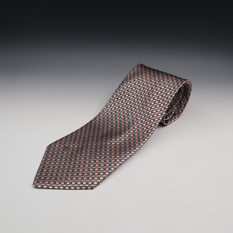 南瓜Vintage。Valentino 真絲手工領帶 - 領帶/領帶夾 - 絲．絹 