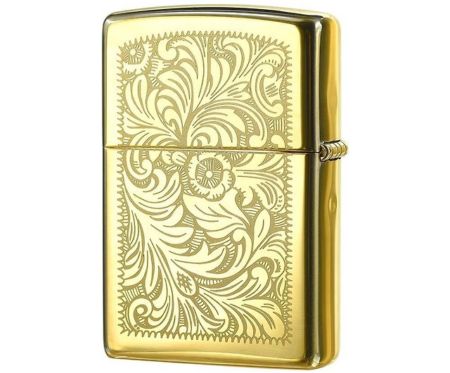 ZIPPO official flagship store] Pattern embossed pattern (bright gold)  windproof lighter ZA-3-163A - Shop zippo Other - Pinkoi