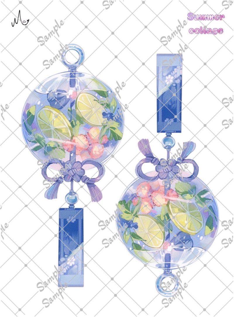 オリジナル装飾ステッカー期間限定 Summerシリーズ 8月10日まで - ステッカー・シール - 紙 