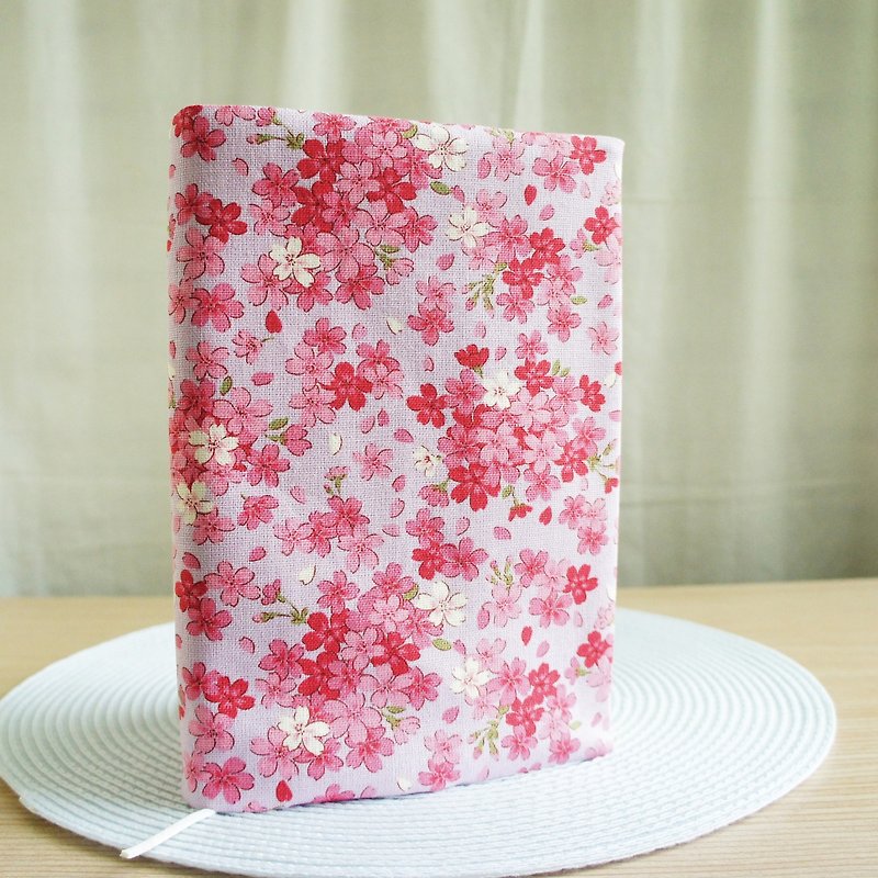 Lovely [double-sided cloth book clothing pink cherry blossom] cloth book cover [25K log, A5 PDA available] E - Book Covers - Cotton & Hemp Purple
