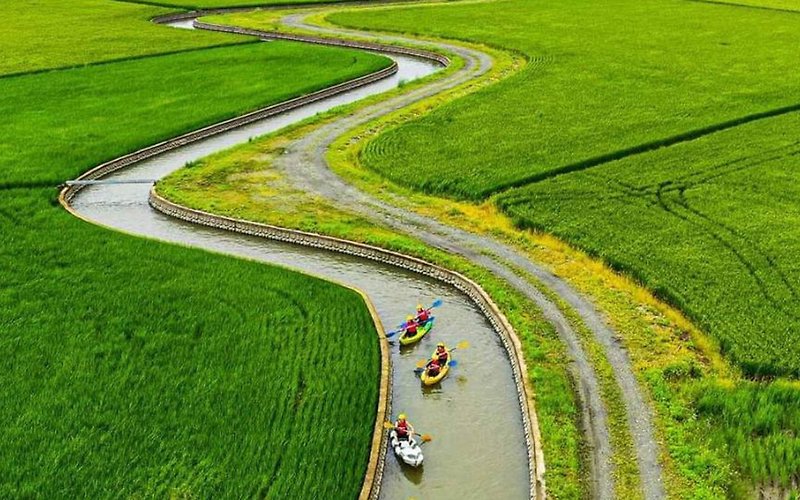 [Canoe] Fantasy rafting in the fields Dongshan Golden River Rice Canoe Experience - Other - Other Materials 