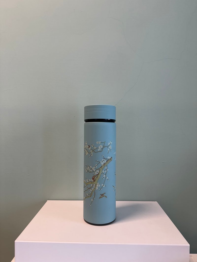 Ode to Spring SS304 Stainless Steel travel bottle with filter - Vacuum Flasks - Other Metals Blue