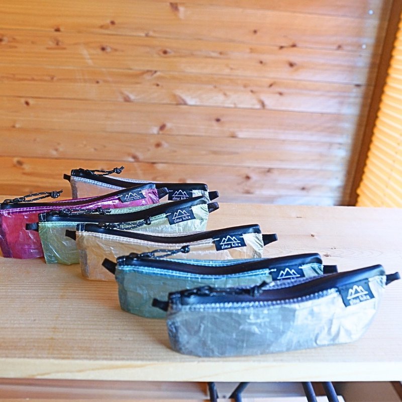 選べるカラー・カトラリーケース / 登山・キャンプ・アウトドア・超軽量・防水・サコッシュ・ショルダーバッグ・ポーチ・ファーストエイド・slowhike - ポーチ - サステナブル素材 ブラック