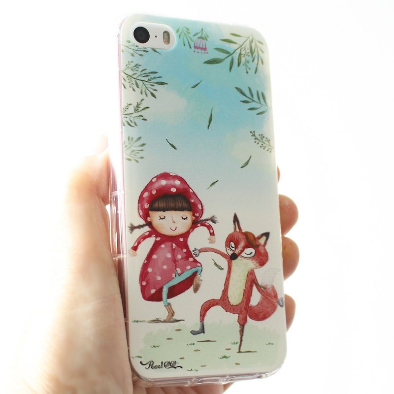 獨腳狐狸防摔手機殼 LG Sony iPhone Samsung HTC 免費加字 - 手機殼/手機套 - 塑膠 透明
