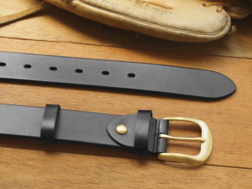 Leather Belt ( Custom Name ) - Gentle Black