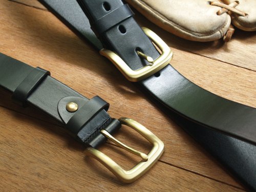 Leather Belt ( Custom Name ) - Gentle Black