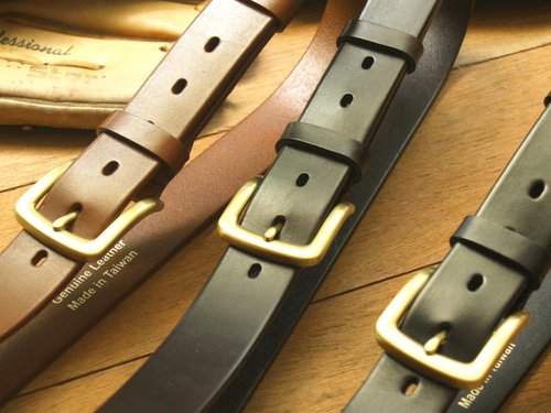 Leather Belt ( Custom Name ) - Gentle Black