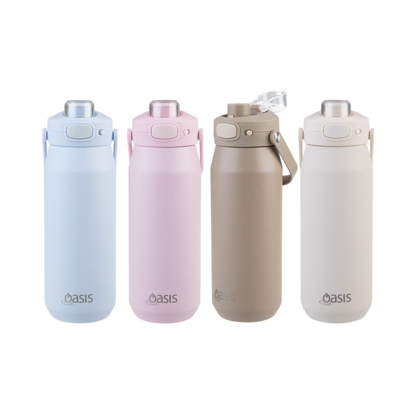 Oasis 三層陶瓷彈蓋保溫/保冰瓶 750ml - 保溫瓶/保溫杯 - 不鏽鋼 多色