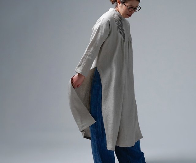 wafu【リネンワンピース】ピンタックとアオザイの虜になりました