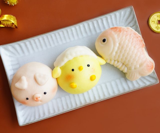 明治 おまんじゅう かわいい三匹の動物 フレッシュミルクまんじゅう 6