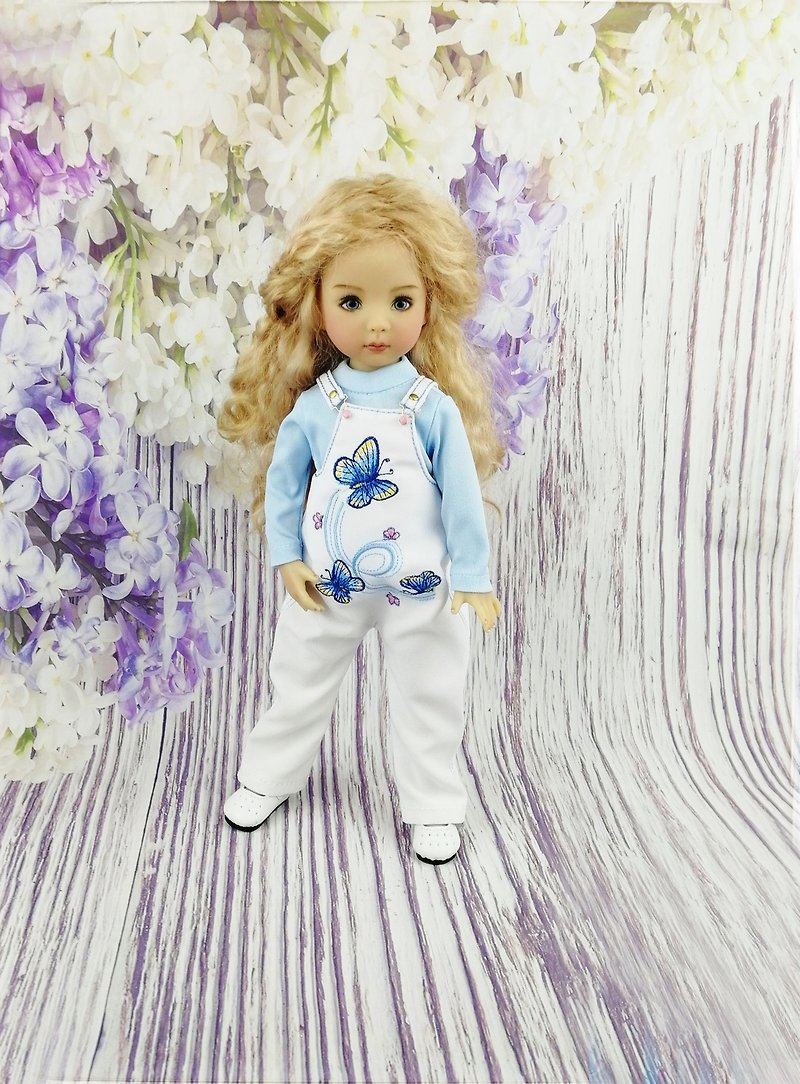 Doll clothes set Dianna Effner Little Darling 13 overalls  Butterfly