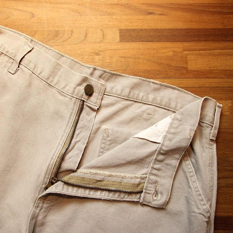 Tsubasa.Y Ancient House CARHARTT Light Gray Work Pants 010, Carhartt Working Pants - กางเกงขายาว - วัสดุอื่นๆ 