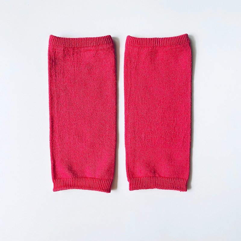 アルパカシルクのショートレッグウォーマー ポピーレッド - 女內衣褲 - 環保材質 紅色