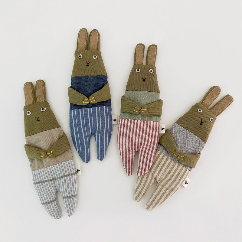 Sleepwalking Zoo_Relief Compression Pillow_Rabbit Gardener Vegetables_Eye Pillow/Hand Cushion - Stuffed Dolls & Figurines - Cotton & Hemp Multicolor