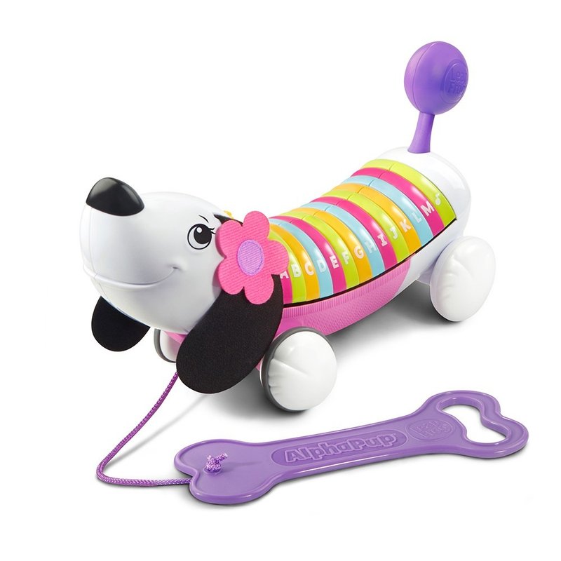 Fast shipping - only shipped to Taiwan [LeapFrog] rainbow letter puppy (pink and purple) - ของเล่นเด็ก - พลาสติก หลากหลายสี