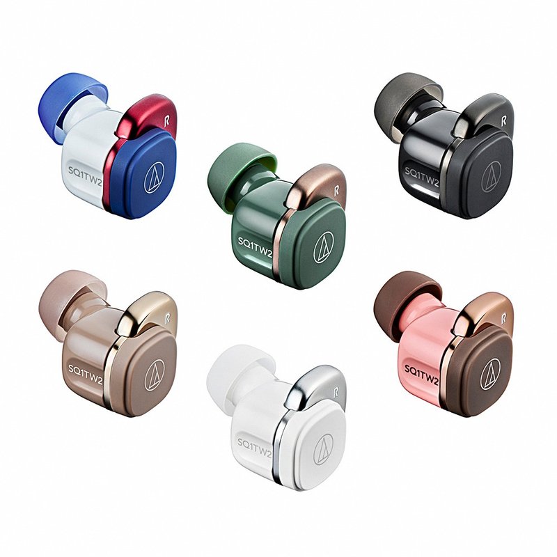 Audio-Technica ATH-SQ1TW2 True Wireless Earphones - Headphones & Earbuds - Other Materials Multicolor