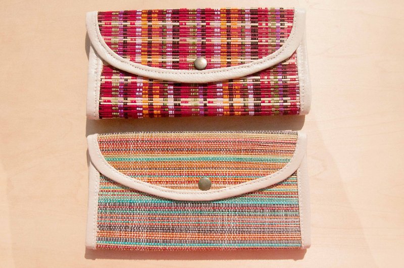 Valentine's Day Handbags / Handbags / Handbags / Handbags / Wallets / Wallets - Rainbow Boho Color Gradually Bamboo Cotton Bags (Large) - Clutch Bags - Bamboo Multicolor