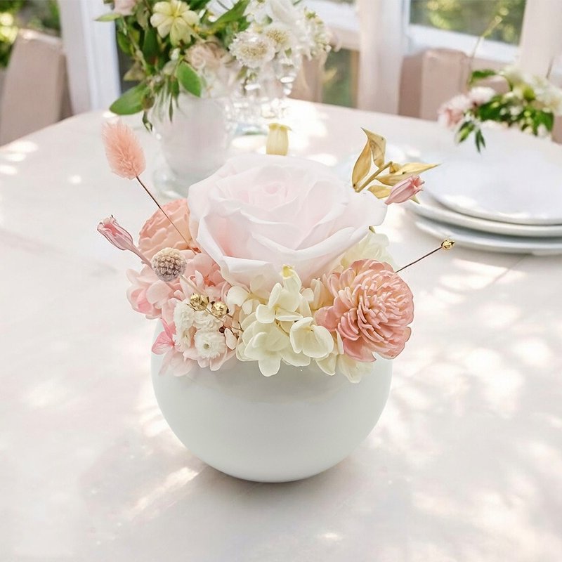 アルベラ エターナル フレグランス フラワーギフト（フレグランスオイル5mlプレゼント） - ドライフラワー・ブーケ - 寄せ植え・花 ピンク