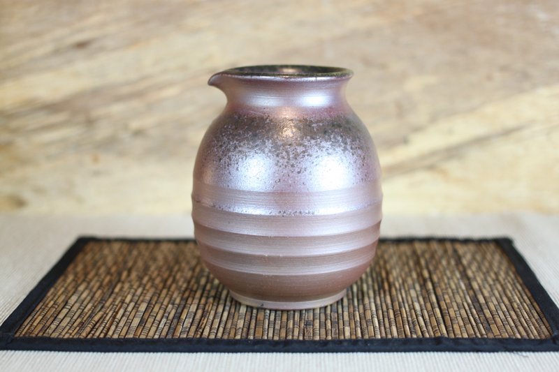 【送禮好物】天然落灰 柴燒茶海 清酒壺 名家葉敏祥手作 - 茶壺/茶杯/茶具 - 陶 