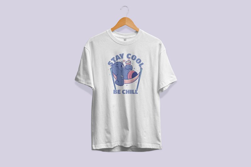 Stay Cool Summer Vibes T-Shirt - 男襯衫/休閒襯衫 - 棉．麻 多色