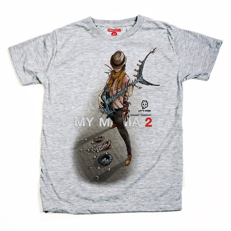 半袖TシャツChapter One Mayman、男性と女性、綿混紡ソフトで快適 - Tシャツ メンズ - コットン・麻 ホワイト