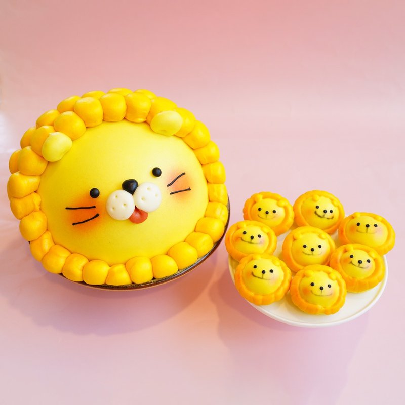 美姬饅頭 6吋奶油獅子鮮乳子母造型壽桃 一盒1入 - 其他 - 其他材質 粉紅色
