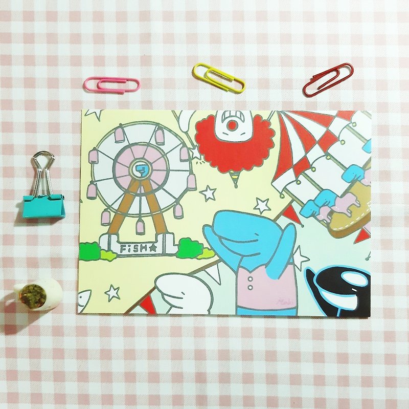 Amusement park / postcard - Cards & Postcards - Paper Multicolor
