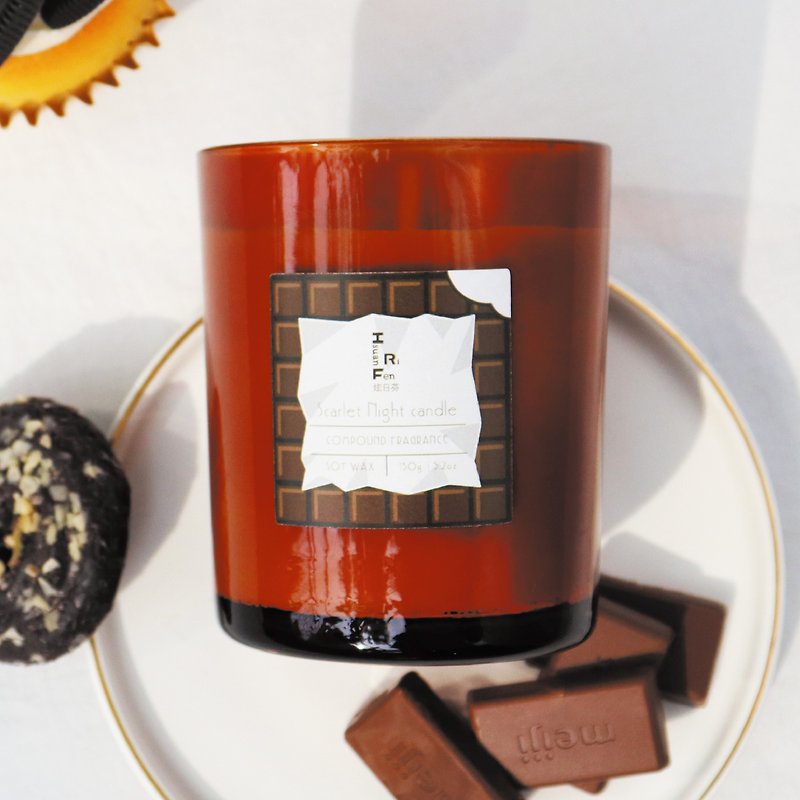 Scarlet Night scented candle - Candles & Candle Holders - Glass Brown