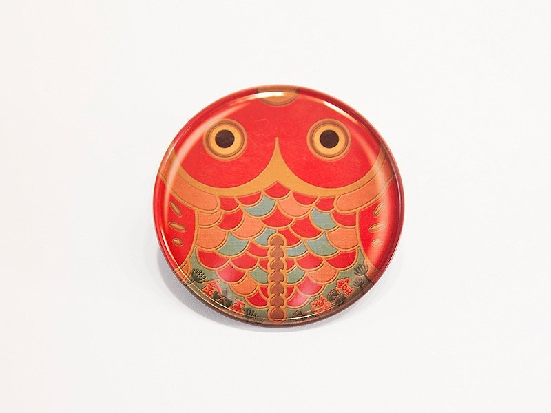 Jin Yu Man Tang [Taiwan impression round coaster] - Coasters - Other Metals Red