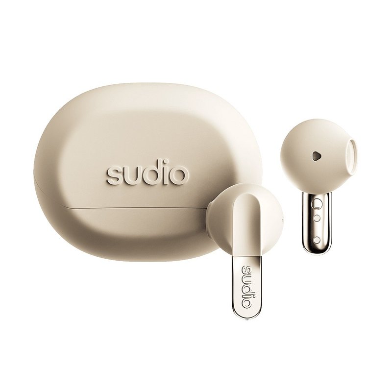Sudio N3 真無線藍牙耳塞式耳機 - 柔霧沙【新品上市】【現貨】 - 耳機/藍牙耳機 - 塑膠 卡其色