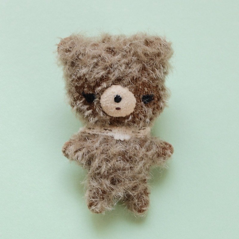 Brooch <Bear> - Brooches - Other Materials Brown