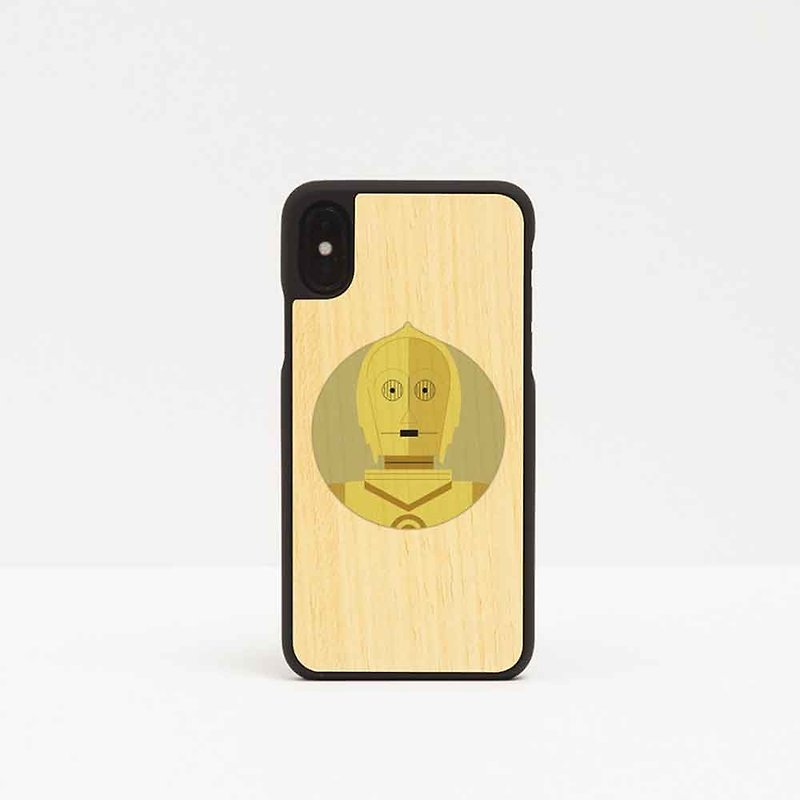 [予約注文]ログ電話ケース/ Federico Giuliani Design / Yellow-iPhone / Huawei - スマホケース - 木製 多色