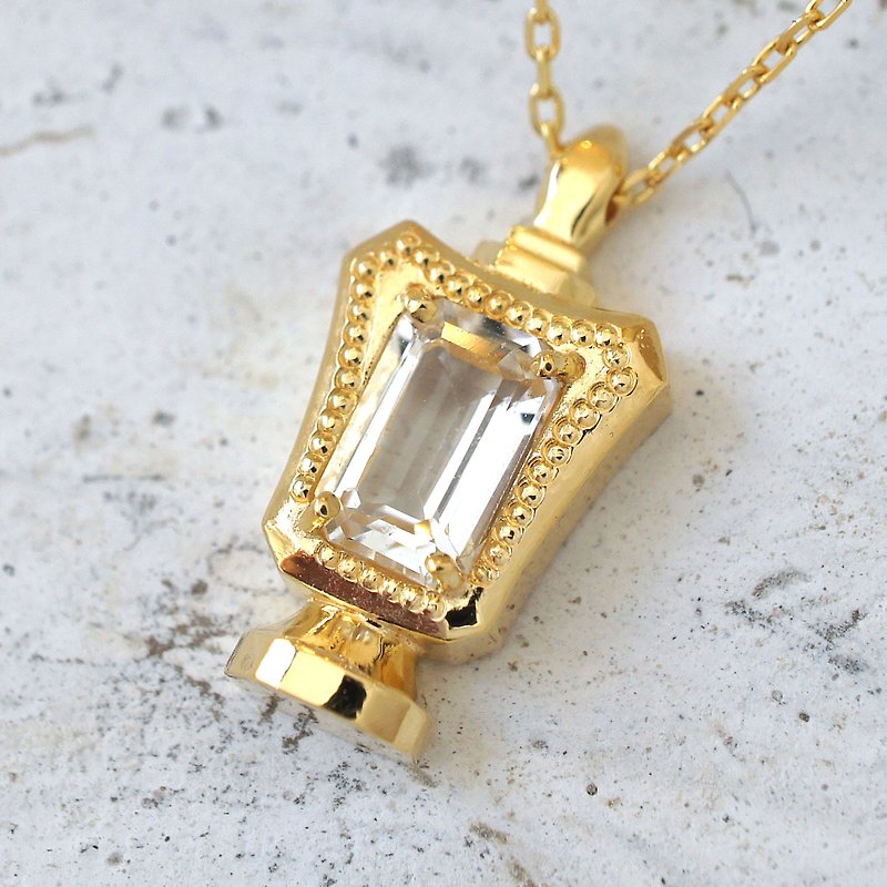 Perfume bottle necklace (YG type) - Necklaces - Other Metals Gold
