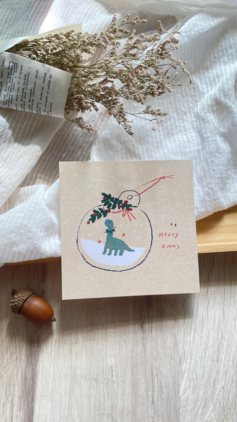 Brontosaurus - Christmas Card - การ์ด/โปสการ์ด - กระดาษ หลากหลายสี