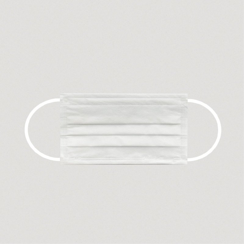 極致透氣 醫療平面口罩(50入/盒) 天使白 台灣製 l 兆鼎 - 口罩/口罩收納套 - 其他材質 白色