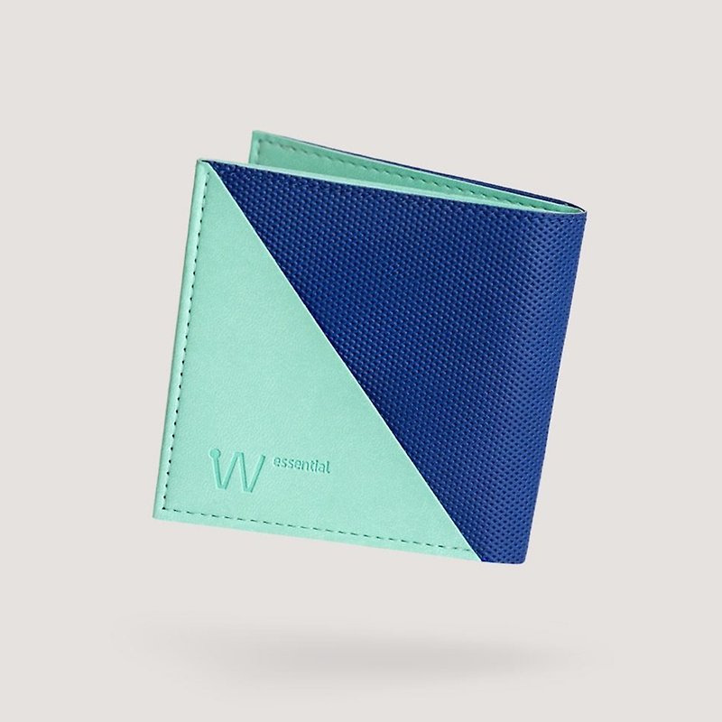 Baggizmo Wiseward EssentialRFIDで保護された二つ折り財布-トゥルーブルー - 財布 - サステナブル素材 多色