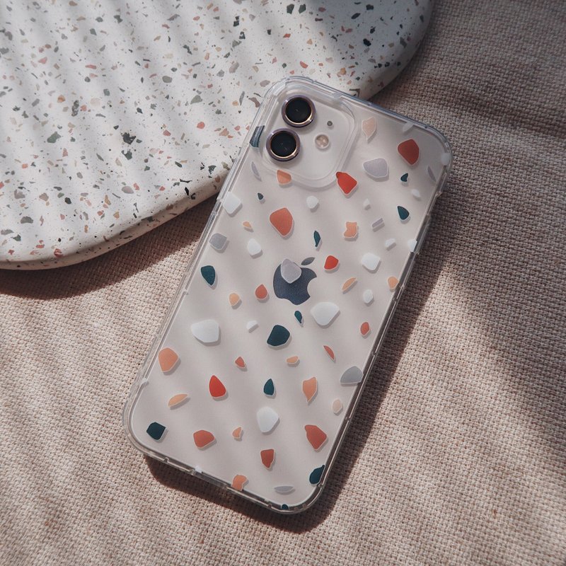 水磨石-防摔空壓殼 iphone6~14 samsung sony zenfone oppo - 手機殼/手機套 - 塑膠 透明