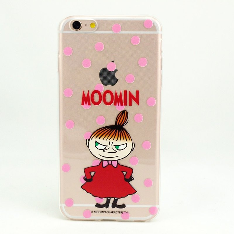 Moomin 噜噜 米 Genuine Authorization-TPU mobile phone case [Love angry little point] - เคส/ซองมือถือ - ซิลิคอน สีแดง
