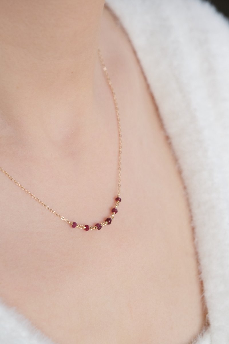 Rubellite Lucky Necklace│Optimism, Good Luck, Love Luck