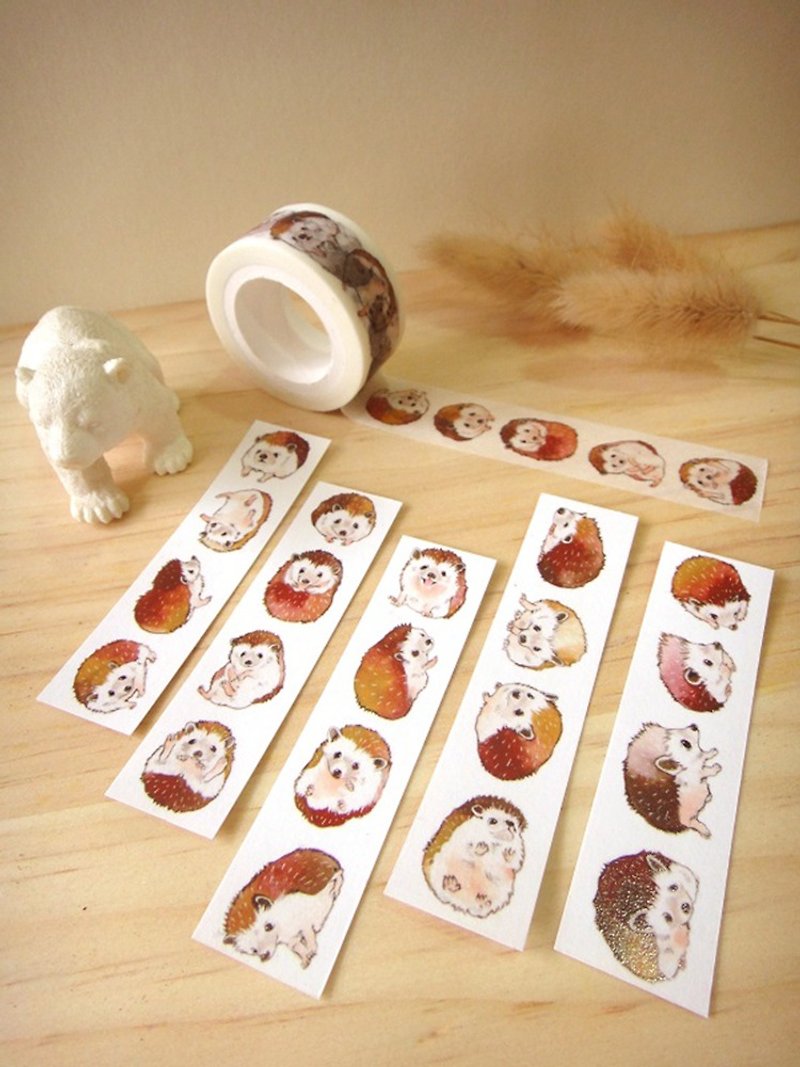 Hedgehog paper tape - มาสกิ้งเทป - กระดาษ หลากหลายสี