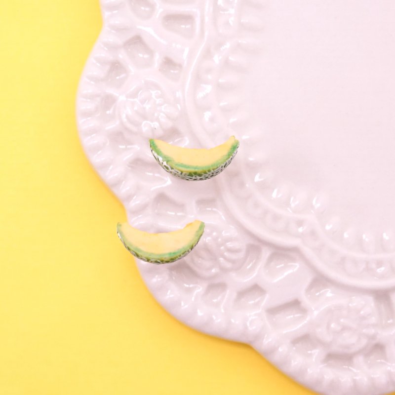 *Playful Design* Miniature Yubari King Melon Earrings