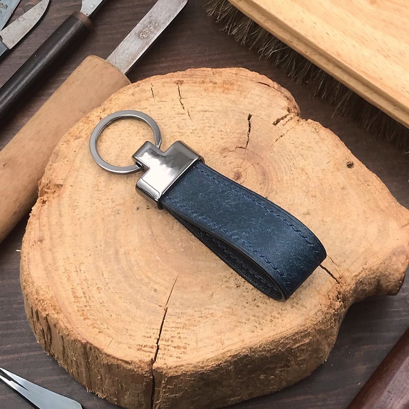 【Key Ring】Navy Pueblo | Everyday Carry | Handmade Leather in Hong Kong