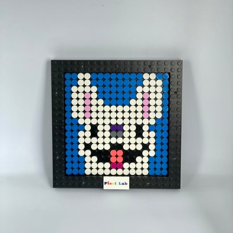 【拼圖 禮物】寵物系列 16X16 DIY套裝-法鬥 - 擺飾/家飾品 - 塑膠 白色